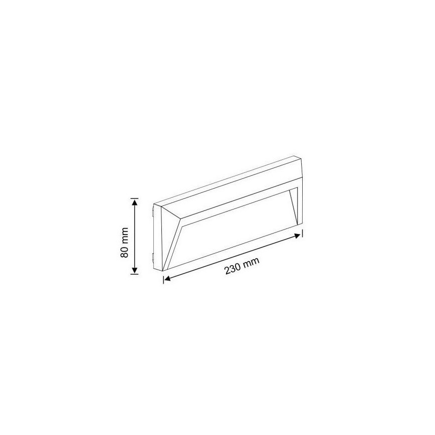 Illuminazione scale LED da esterno HOLDEN LED/1,6W/230V IP65 grafite