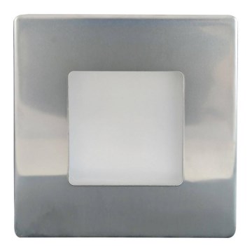 Illuminazione scale LED da esterno LED/1,7W/230V 2700K IP44 cromo lucido