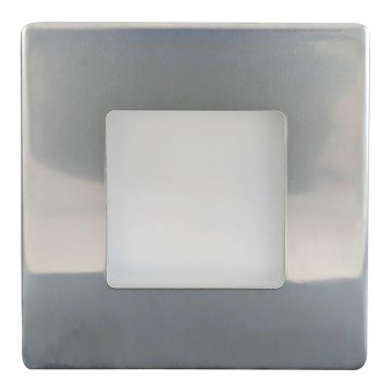 Illuminazione scale LED da esterno LED/1,7W/230V 4000K IP44 cromo lucido