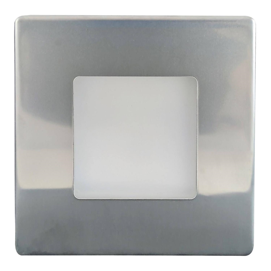 Illuminazione scale LED da esterno LED/1,7W/230V 4000K IP44 cromo lucido