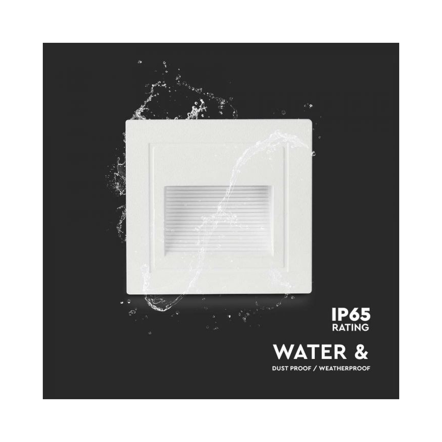 Illuminazione scale LED da esterno LED/5W/230V 3000K IP65 bianco