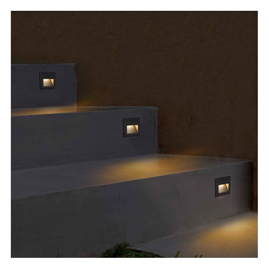 Illuminazione scale LED da esterno Q7 LED/3W/230V IP44