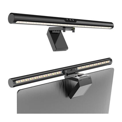 Illuminazione a LED dimmerabile con touch per monitor LED/5W/5V 3000/4000/5000/6000K 42 cm nero