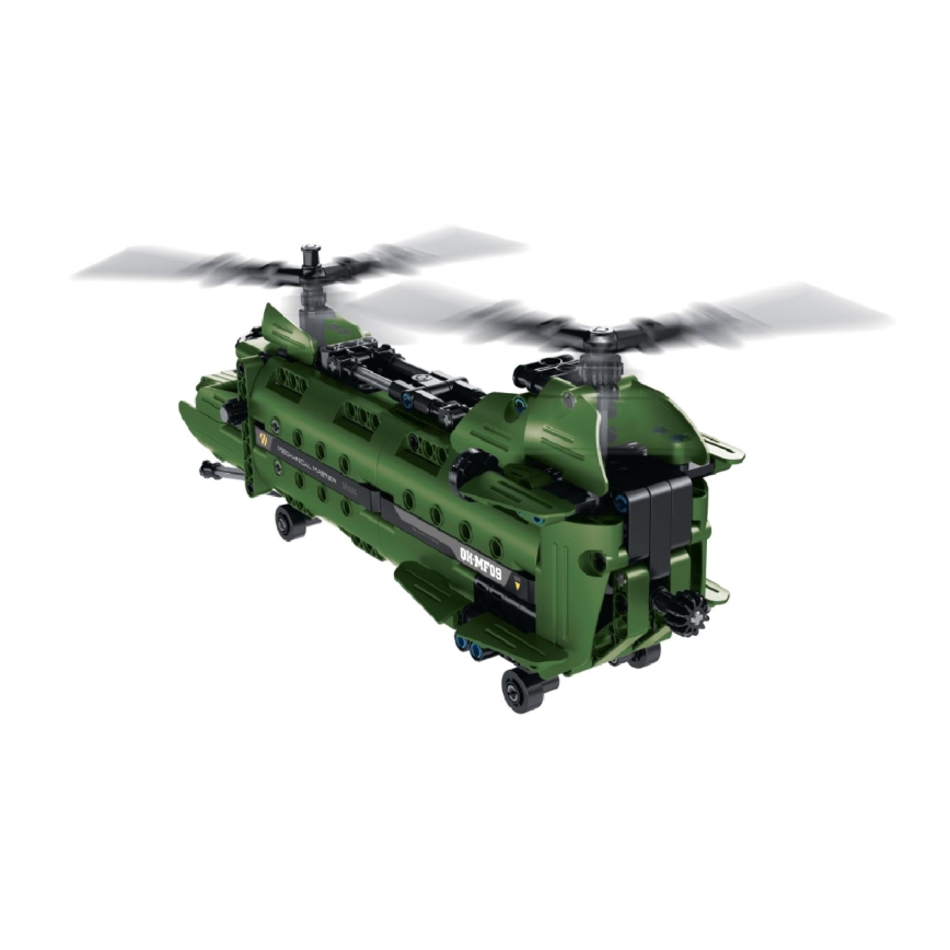 iM.Master - Hubschrauber-Bausatz mit mechanischem Antrieb, 2-in-1, 393 Teile