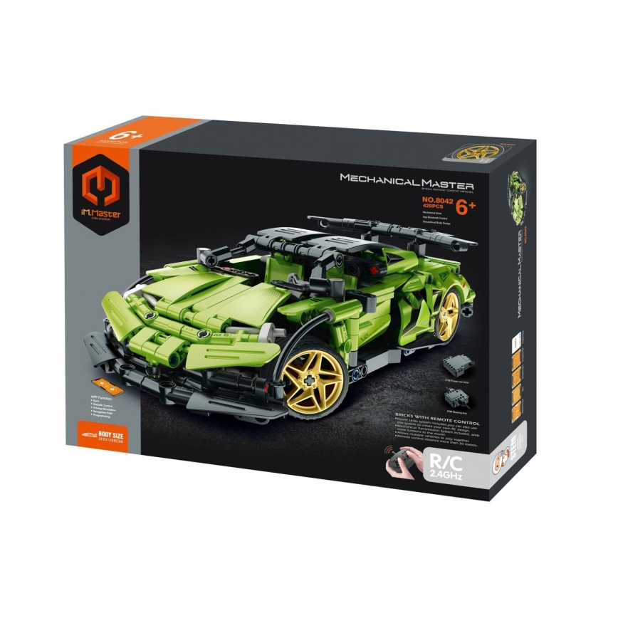 iM.Master - Kit de construction : voiture de course télécommandée, 429 pièces, télécommande incluse, fonctionne avec 3 piles AAA