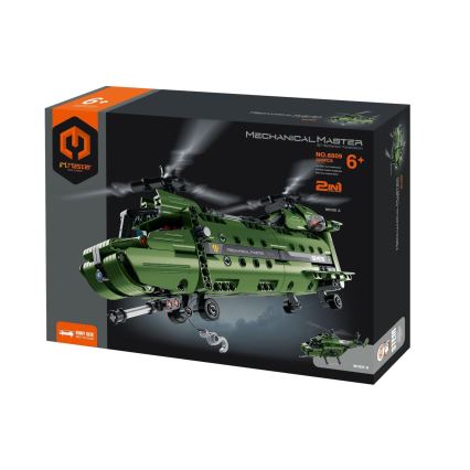 iM.Master - Kit di costruzione elicottero con azionamento meccanico 2 in 1, 393 pezzi