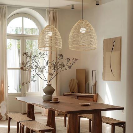 Pendelleuchte an Kabel BOHO DELICADO 1xE27/40W/230V Ø 38 cm