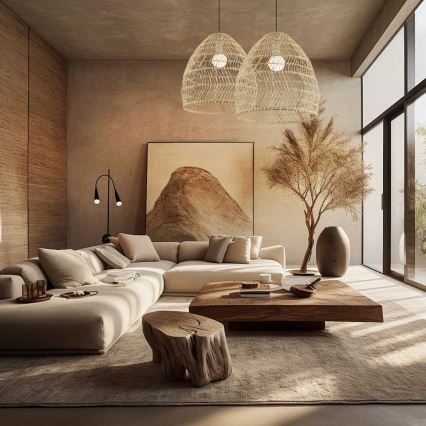 Suspension à câble BOHO DELICADO 1xE27/40W/230V Ø 38 cm