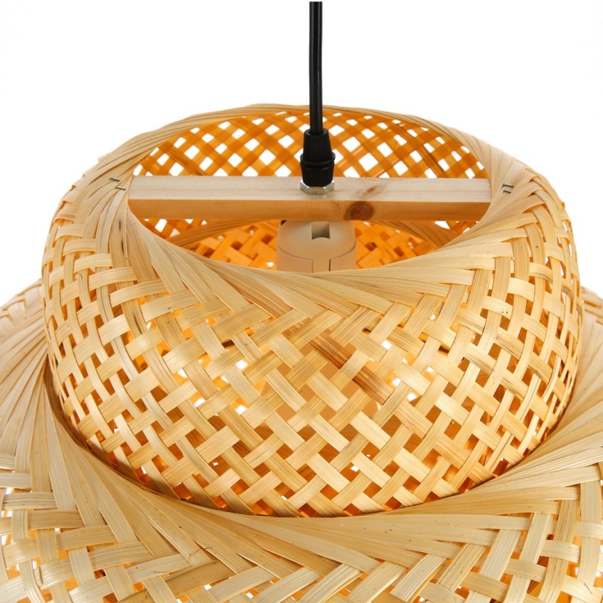 Suspension filaire HILO 1xE27/40W/230V d. 38 cm bambou