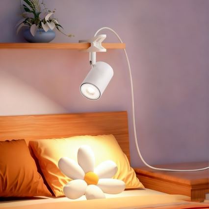 Lampe à pince PUNTO 1xGU10/9W/230V blanche