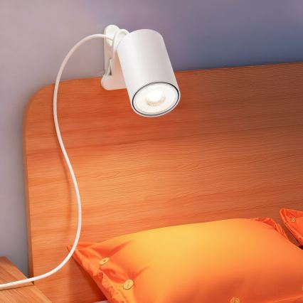 Lampe à pince PUNTO 1xGU10/9W/230V blanche