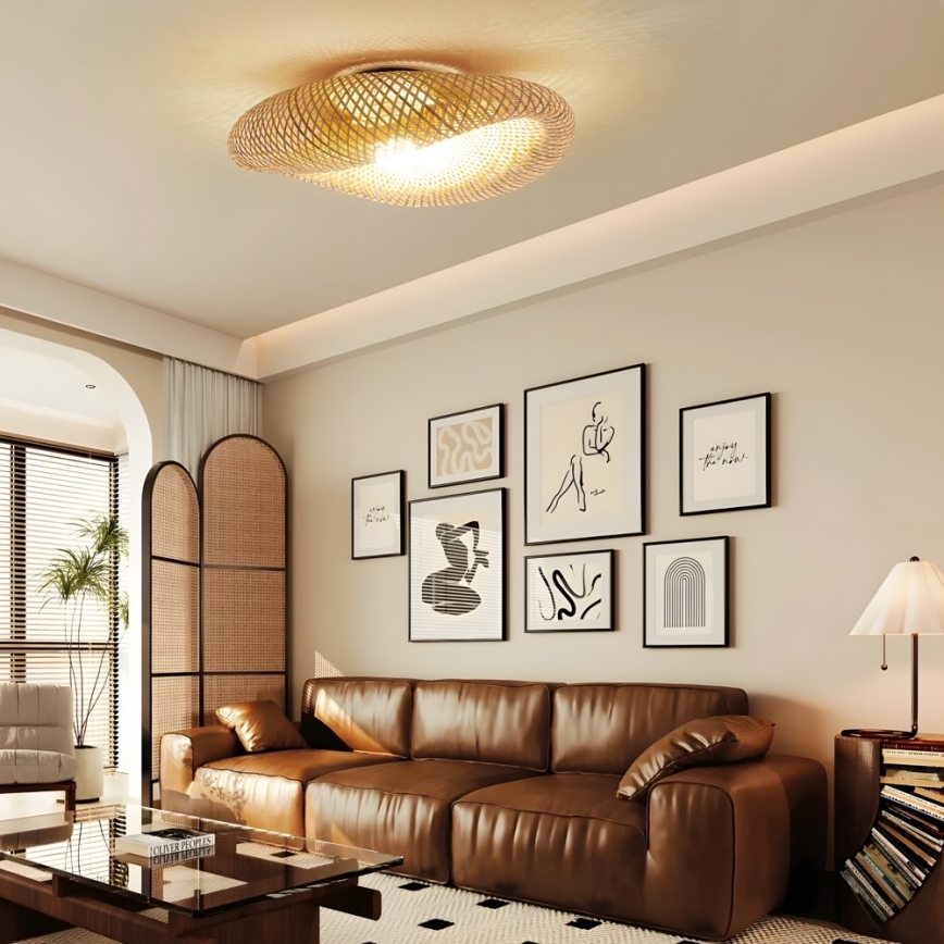 Plafoniera BOHO HILO 1xE27/40W/230V Ø 80 cm