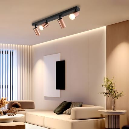 Spot PUNTO 4xGU10/9W/230V or rose