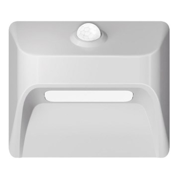 Immax 08308L - Lampada LED ricaricabile per scale con sensore di movimento e sensore crepuscolare STEP LIGHT LED/0,3W/3,7V 2200 mAh IP53 bianco