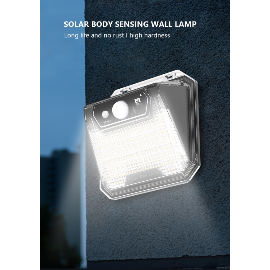 Applique LED solare con sensore LED/3W/5,5V IP65
