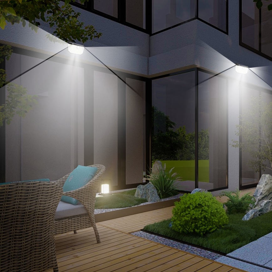 LED-Solarwandleuchte mit Sensor LED/4W/5,5V IP65 1200 mAh