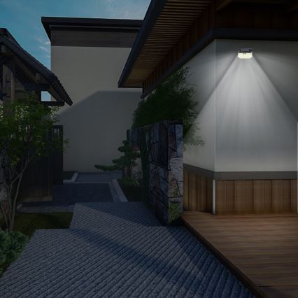 LED-Solarwandleuchte mit Sensor LED/4W/5,5V IP65 1200 mAh