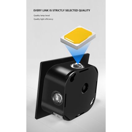 Applique LED solare con sensore LED/2W/5V IP54