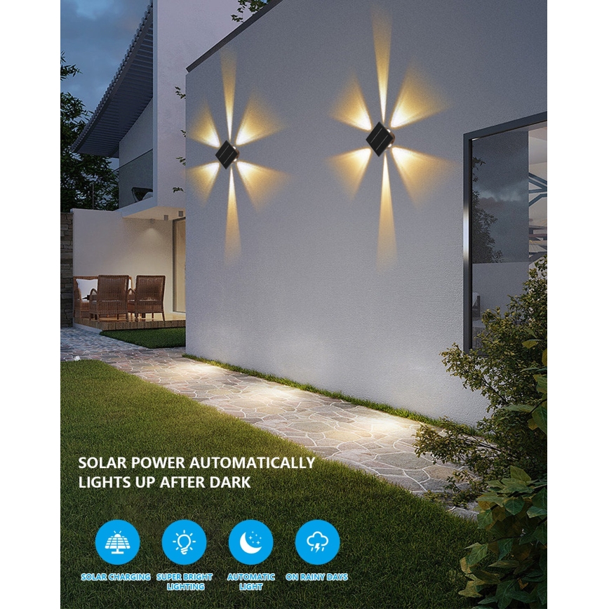 Applique LED solare con sensore LED/2W/5V IP54