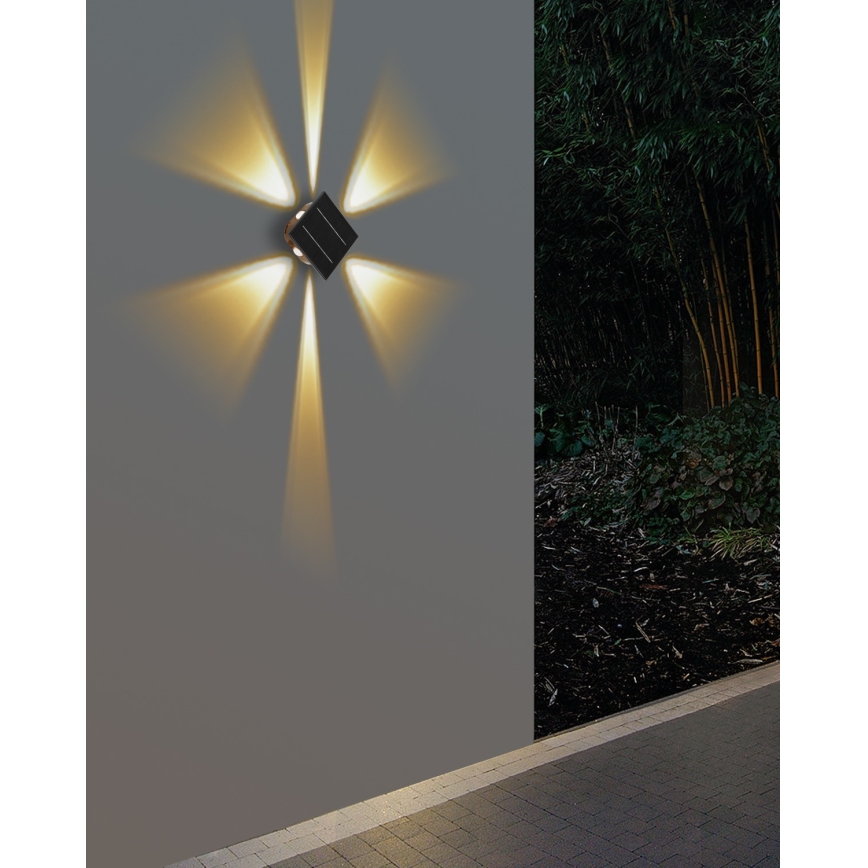 Applique LED solare con sensore LED/2W/5V IP54