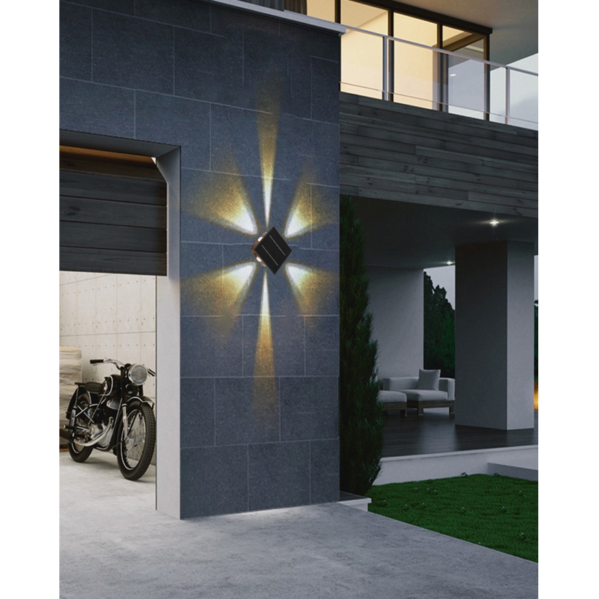 Applique LED solare con sensore LED/2W/5V IP54