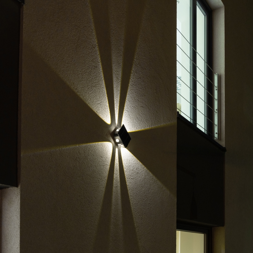 Applique LED solare con sensore LED/2W/5V IP54