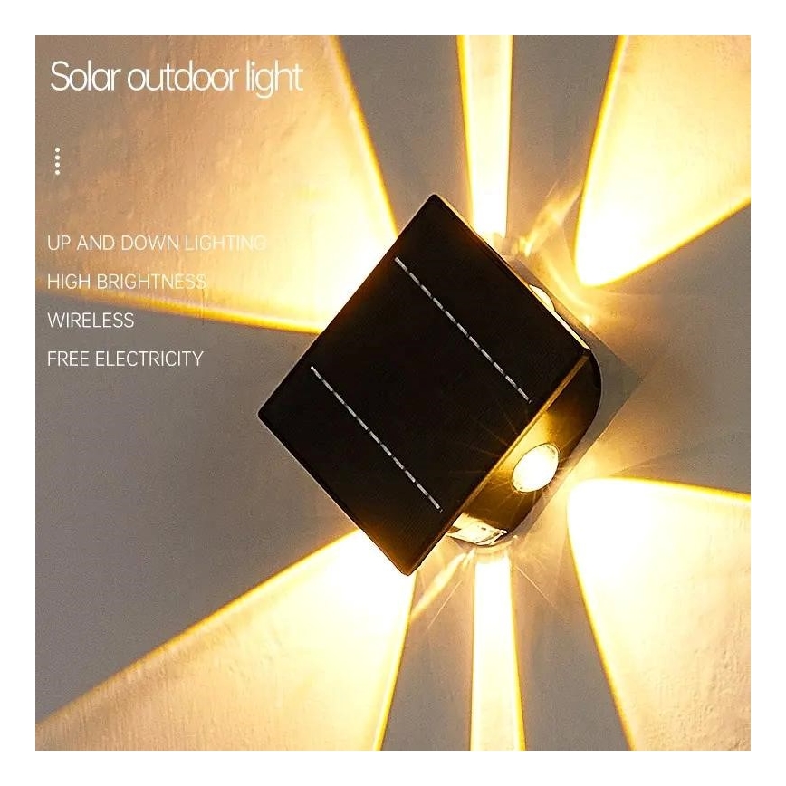 LED-Solarwandleuchte mit Sensor LED/2W/5V IP54