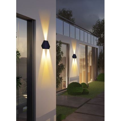 Applique LED solare con sensore LED/2W/5V IP65