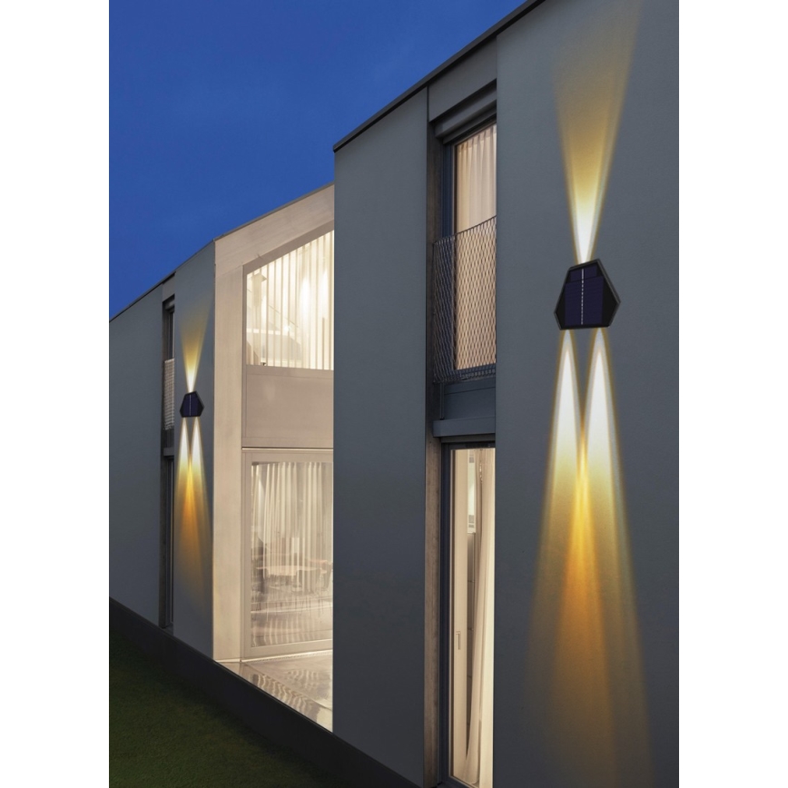 Applique LED solare con sensore LED/2W/5V IP65
