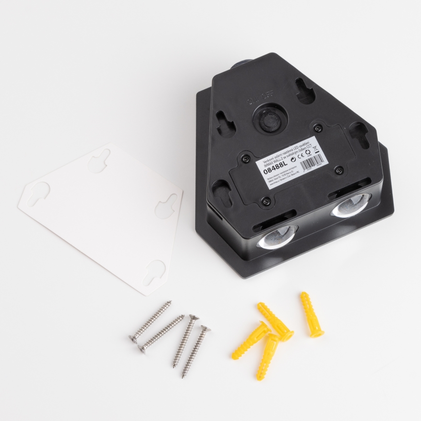 Applique LED solare con sensore LED/2W/5V IP65
