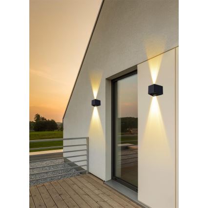 Lampada da parete solare LED con sensore LED/2W/5V IP54 1300 mAh