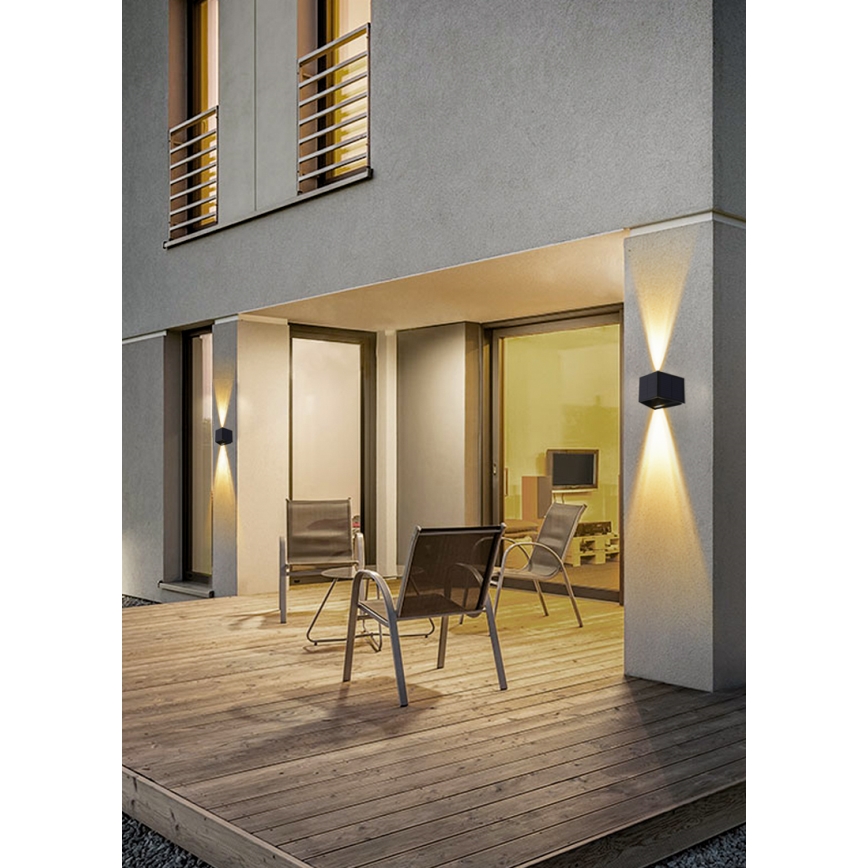 Lampada da parete solare LED con sensore LED/2W/5V IP54 1300 mAh