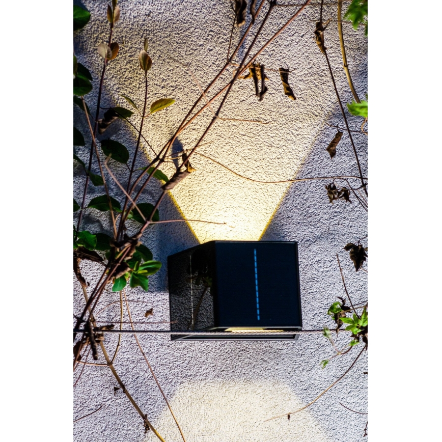 Lampada da parete solare LED con sensore LED/2W/5V IP54 1300 mAh