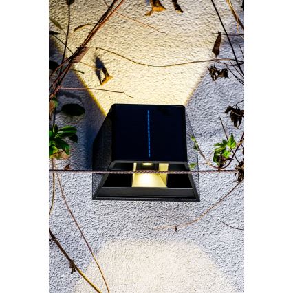 Lampada da parete solare LED con sensore LED/2W/5V IP54 1300 mAh