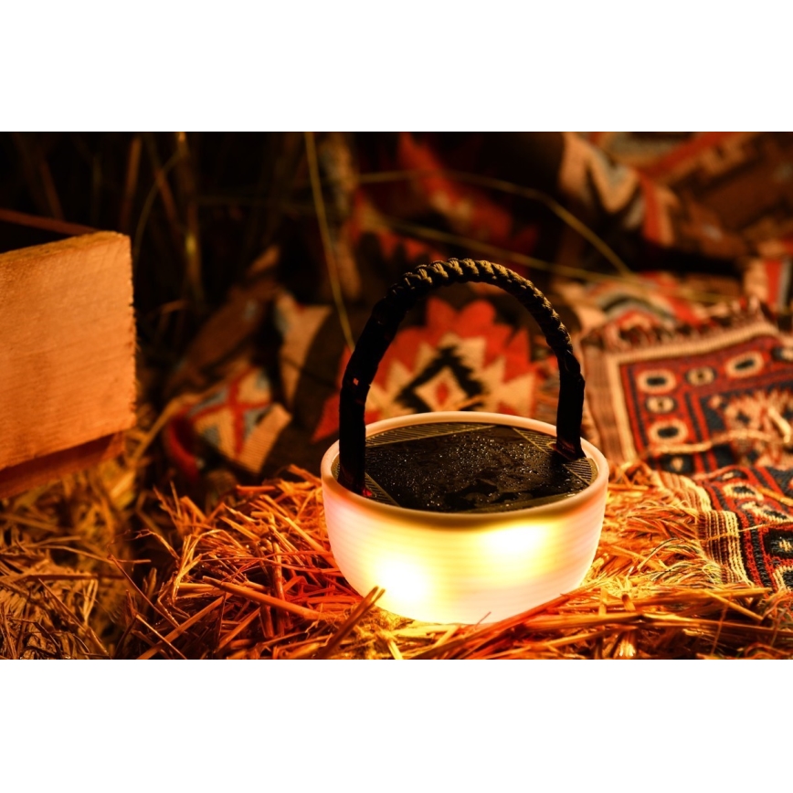 LED RGB Lampada solare portatile ricaricabile con catena LED/10W/5V 3600 mAh IP65