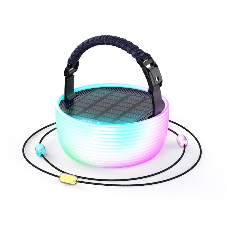 LED RGB Lampada solare portatile ricaricabile con catena LED/10W/5V 3600 mAh IP65