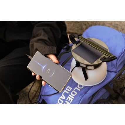 Lampe solaire rechargeable portable RGB avec guirlande LED/10W/5V 3600 mAh IP65 3600 mAh