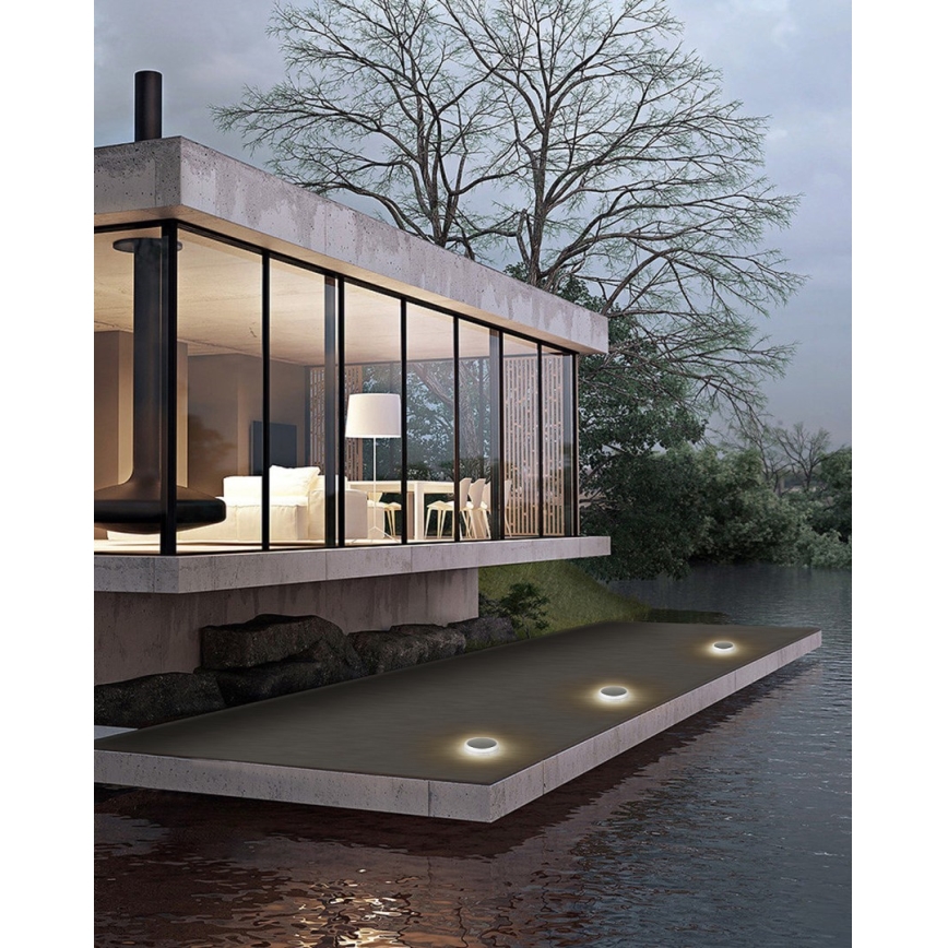 Luminaire solaire extérieur avec détecteur LED/0,4W/3,2V IP54