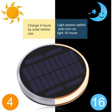 Luminaire solaire extérieur avec détecteur LED/0,4W/3,2V IP54