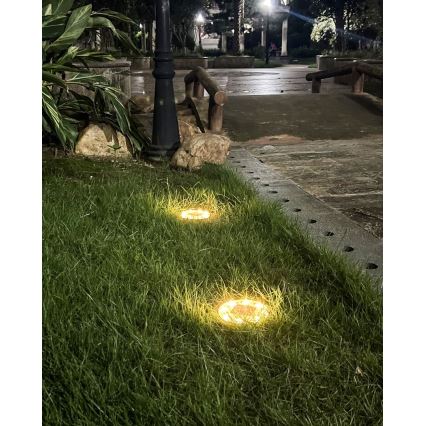 LOT 4xLED Éclairage solaire extérieur avec détecteur 0,048W/2V IP68