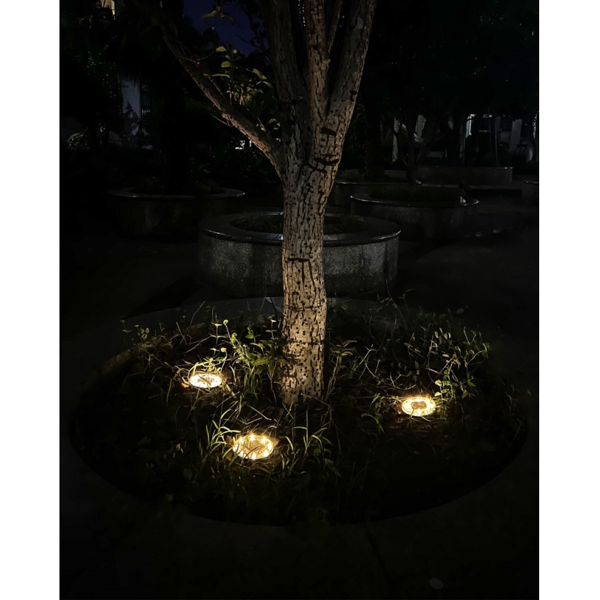 SET 4x LED da esterno solare illuminazione con sensore LED/0,048W/2V IP68