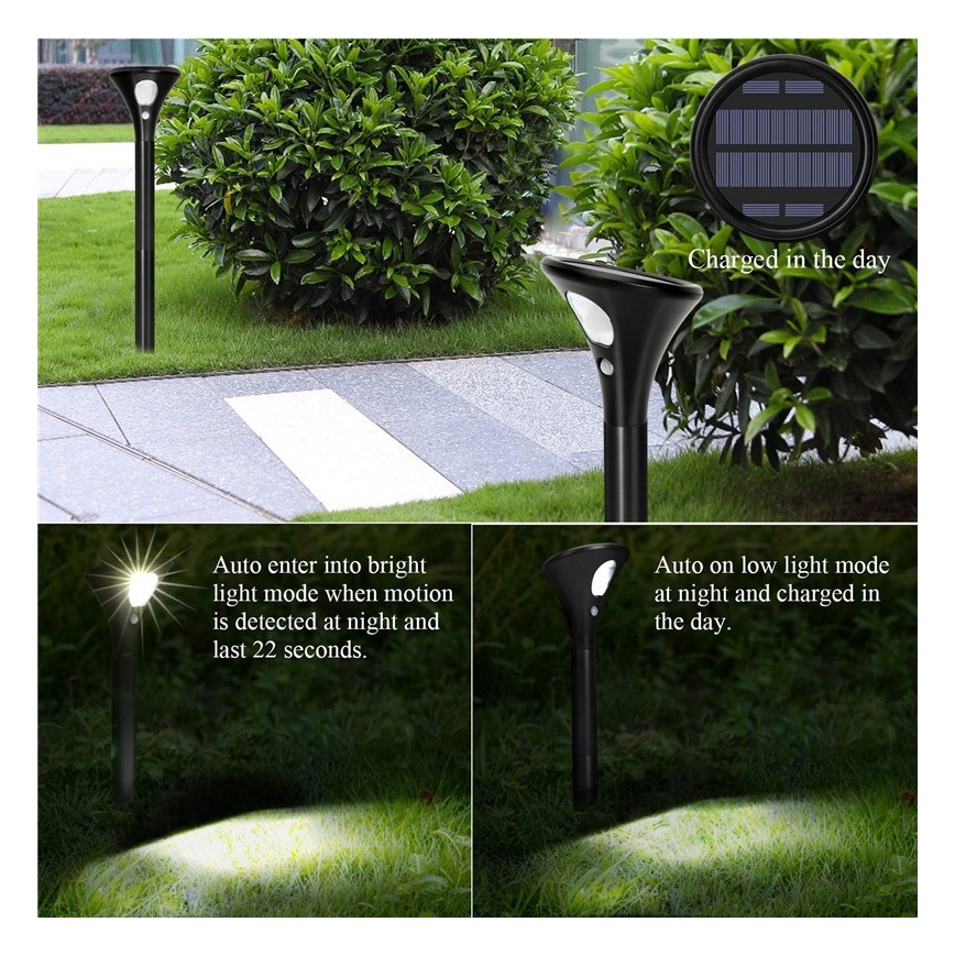 Lampada solare LED con sensore LED/1W/3,7V 6000K IP65