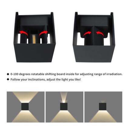 Immax 08510L - LED-Außenwandleuchte DICE LED/6W/230V 3000K IP65