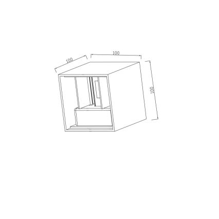 Immax 08510L - LED-Außenwandleuchte DICE LED/6W/230V 3000K IP65