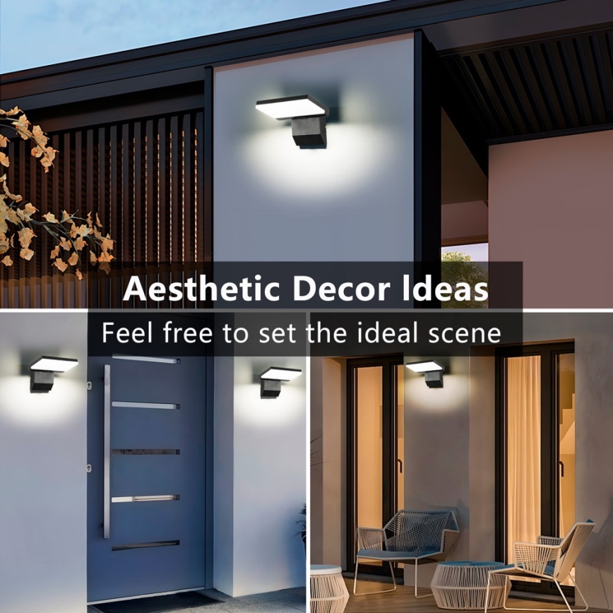 LED-Außenwandleuchte MODERN LED/18W/230V IP65