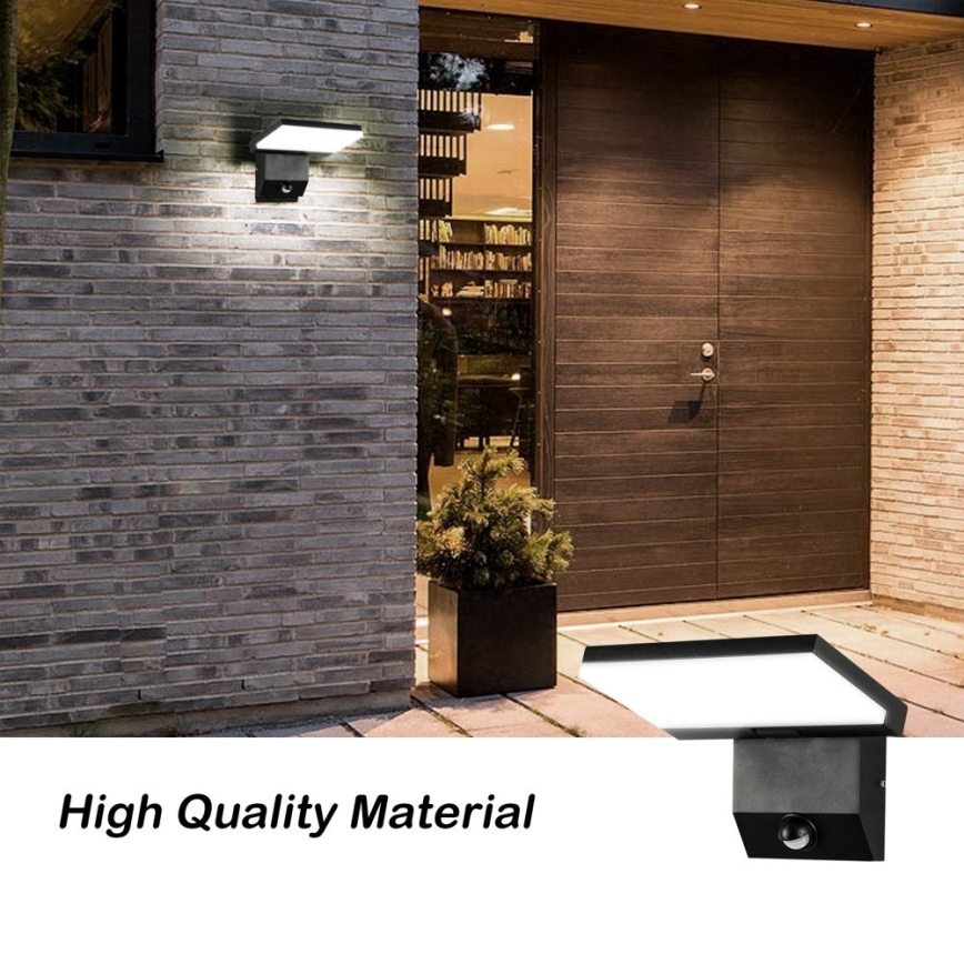 LED-Außenwandleuchte mit Sensor MODERN LED/18W/230V IP65