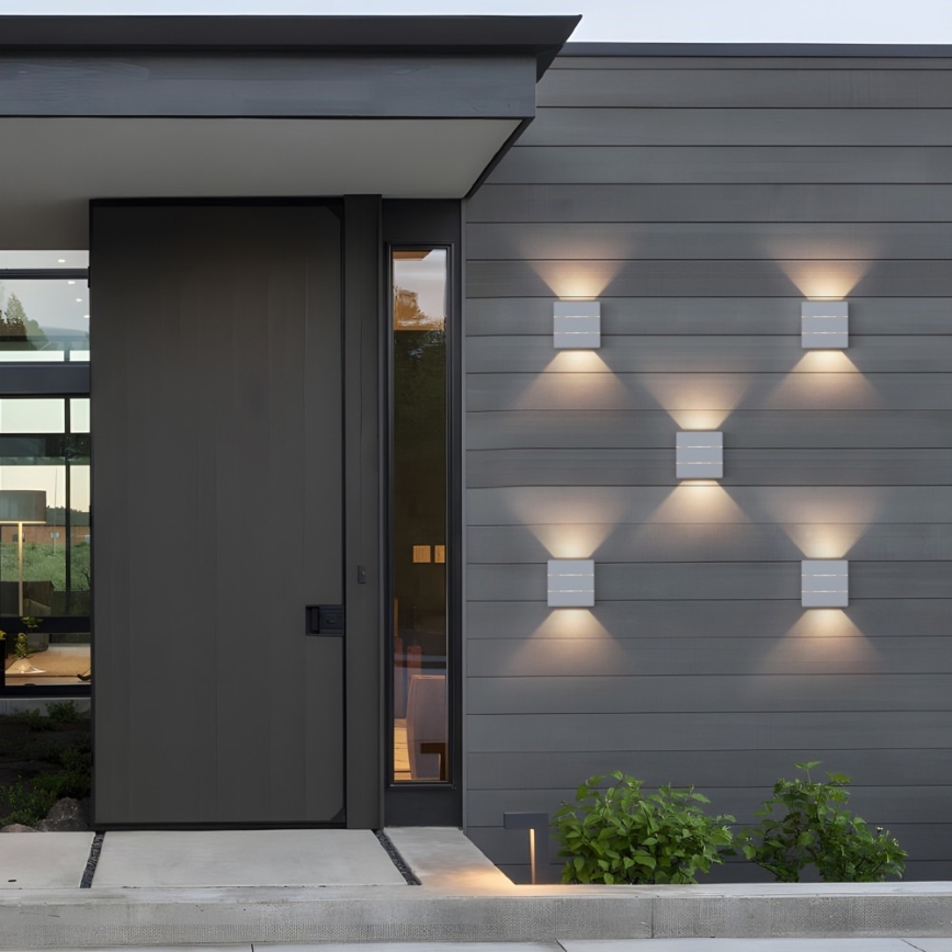 Lampada da parete LED per esterni LUXLINE 6W/230V 3000K IP54 bianca
