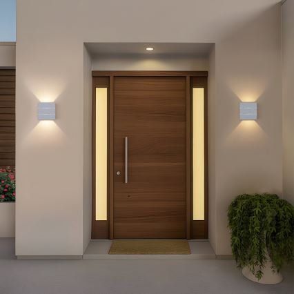 Lampada da parete LED per esterni LUXLINE 6W/230V 3000K IP54 bianca