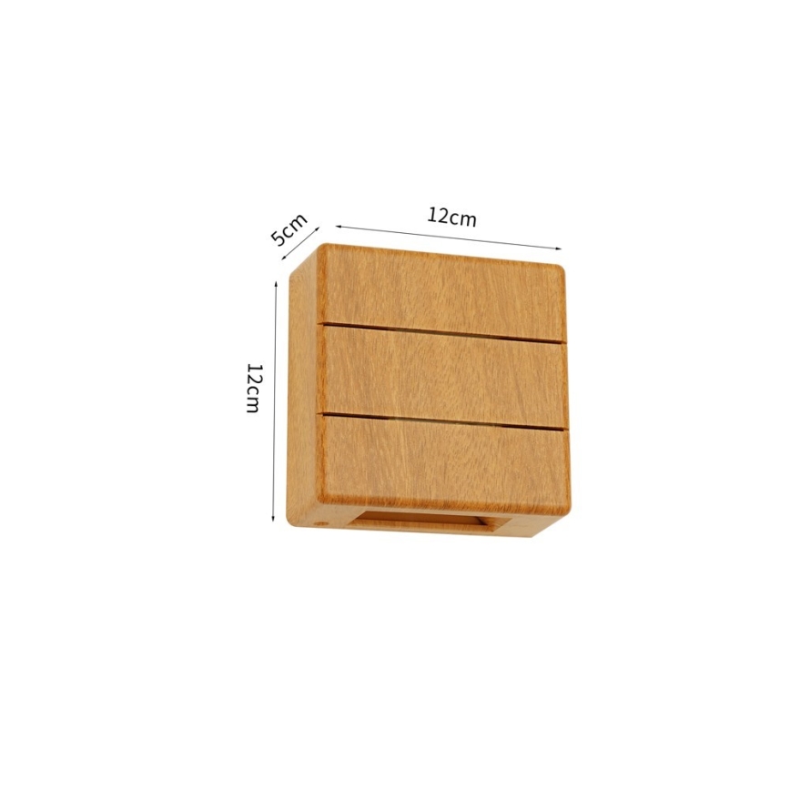 LED Applique murale extérieure LUXLINE LED/6W/230V 3000K IP54 chêne