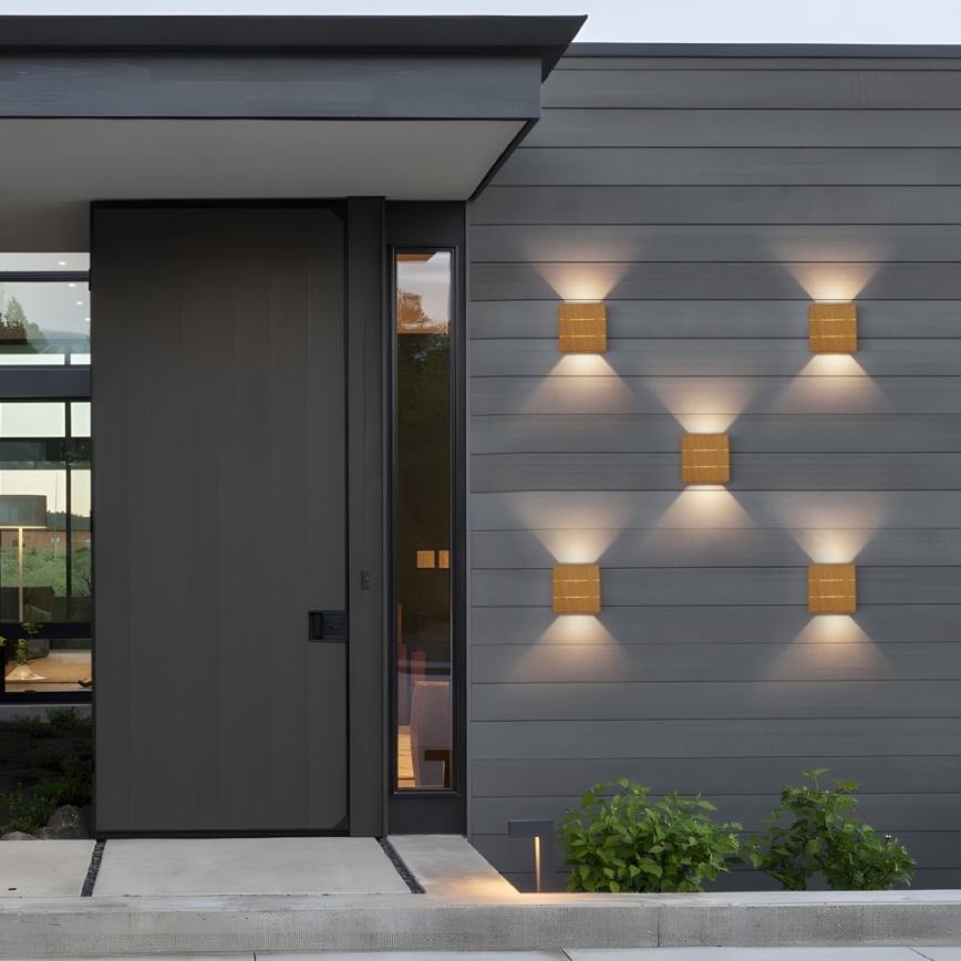 LED-Außenwandleuchte LUXLINE LED/6W/230V 3000K IP54 Eiche